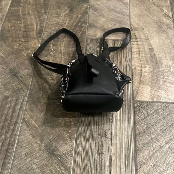 New Disney Black and Red Backpack with Fantasy Print 8x8x6.5 handle - Picture 4 of 7